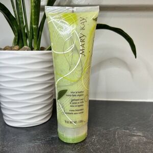 New & Sealed Mary Kay Lotus & Bamboo Loofah Body Cleanser Full Size 8 oz